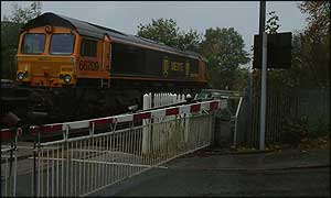 Colwick and Netherfield level crossing