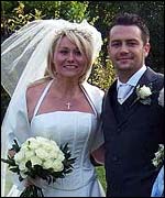 Newlyweds Lorraine and Terry Coomes 