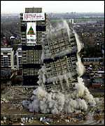 Housing estate in Hackney is toppled