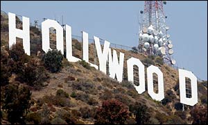 Holywood sign in the Hollywood hills 