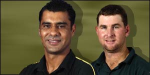 Waqar Younis and Alistair Campbell - rival captains in Zimbabwe