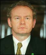 Martin McGuinness said IRA move was reaction to government's failure