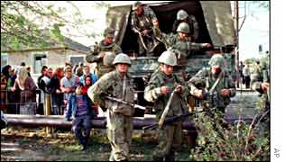 Russian operation inside Chechnya ain 1999