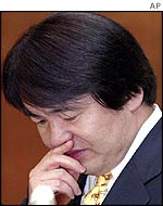 Financial Services and Economics Minister Heizo Takenaka