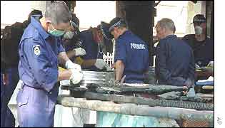 Australian forensic investigators in Kuta