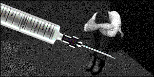 Drug addict graphic