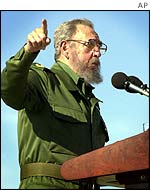 Cuban leader Fidel Castro