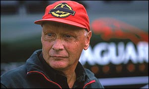 Jaguar team principal Niki Lauda