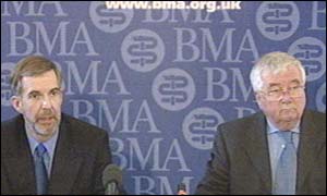 Mr Derek Machin and Dr Ian Bogle, BMA
