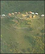 Village on ridge in Pankisi gorge