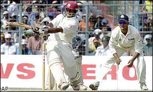 The runs flow for West Indies batsman Shivnarine Chanderpaul 