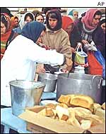 A soup kitchen in Grozny