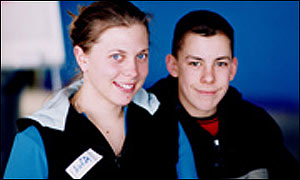 Raleigh International worker Laura Clayton at a forum function