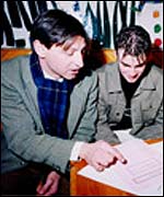 Freelance youth worker Phil Watkins at a previous event