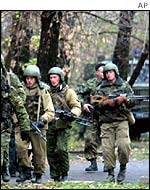 Russian forces in Moscow