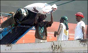Workers at Port of Djibouti