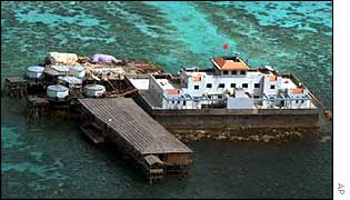 Chinese base on the Spratlys