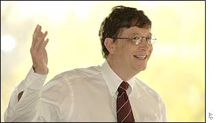 A smiling Bill Gates
