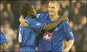 Darren Purse opens the scoring for Birmingham City