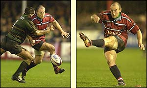 Gloucester fly-half Ludovic Mercier kicked five penalties for league leaders Gloucester