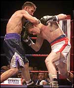 Wayne McCullough (left) stopped Russian Nikolai Emereev in the fourth round in Belfast