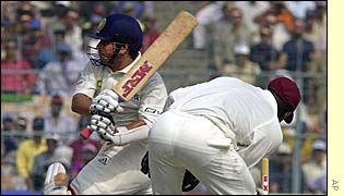 Sachin Tendulkar hits out against the West Indies