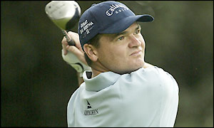 Paul Lawrie has a fine round and takes the lead with only one hole to go