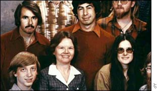 Microsoft employees 1978. Bill Gates is seated bottom left 