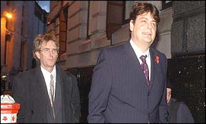 John Wadham (left) of Liberty and David Shayler