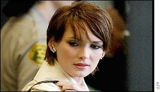 Winona Ryder at courthouse