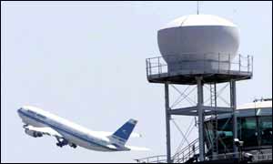 Air traffic control tower at Heathrow airport