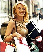 Kylie shopping in France