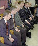 From left: Antoni Adamiak, Graham Arnold, Peter Norris, Frank Mink, Andrew Jenkins, Wayne Groves