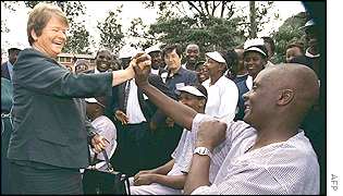 WHO head Dr Gro Harlem Bruntland visits Nairobi