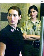 Winona Ryder in court
