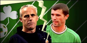 Mick McCarthy and Roy Keane