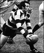 Gareth Edwards in action for the Barbarians