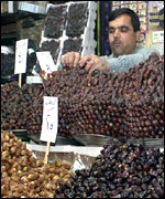 Dates on sale at Cairo market