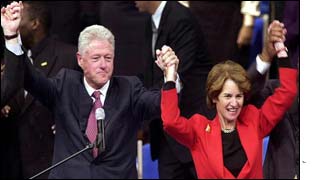 Bill Clinton joins Kathleen Kennedy Townsend at a campaign event