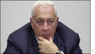 Israeli Prime Minister Ariel Sharon at the Knesset