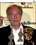 Michael Gambon pictured at the Baftas