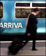 Passenger on a platform