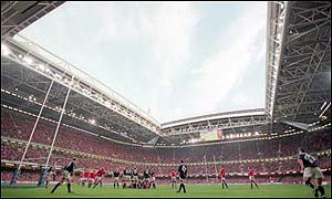 The Millennium Stadium in Cardiff