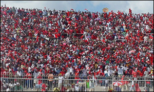 Asante Kotoko supporters in their stadium in Kumasi