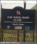Faslane base sign 