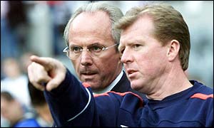 Eriksson has seen assistant Steve McClaren step down