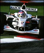 Jacques Villeneuve in the BAR-Honda at the 2002 Italian Grand Prix