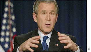US President George W Bush