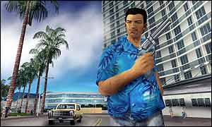 Screenshot from Grand Theft Auto: Vice City (courtesy Rockstar Games)