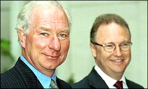 John Mayo (right) and Lord Simpson